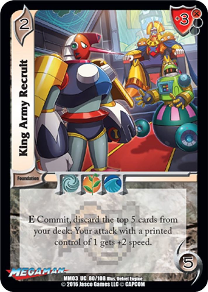 King Army Recruit, Standard, front