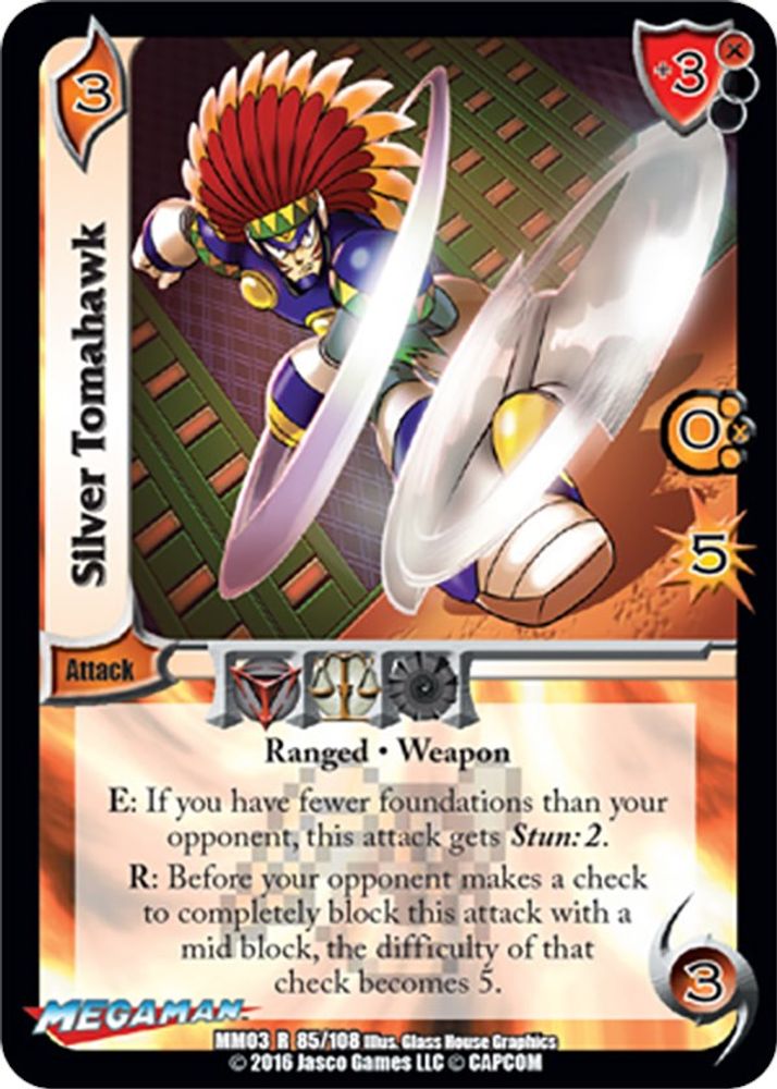 Silver Tomahawk, Standard, front