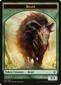 Beast (004) // Soldier Double-sided Token, Archenemy: Nicol Bolas