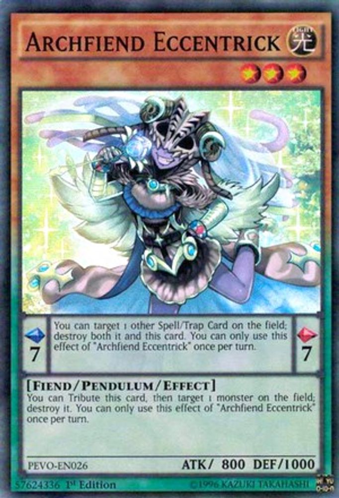 Archfiend Eccentrick, 1st-edition, front