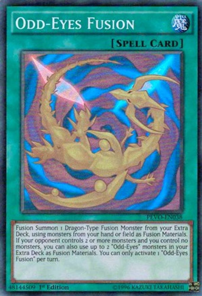 Odd-Eyes Fusion, 1st-edition, front
