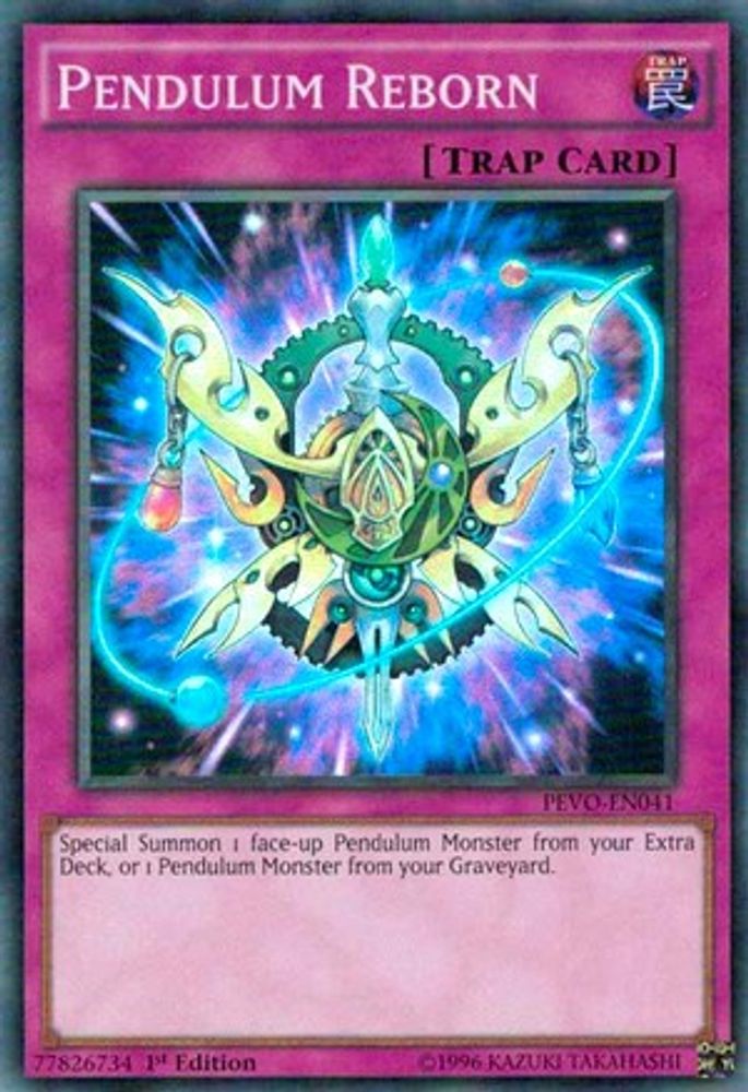 Pendulum Reborn, 1st-edition, front