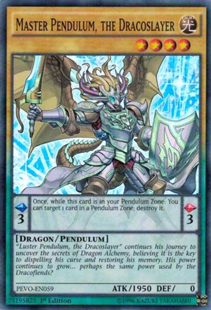 Master Pendulum, the Dracoslayer, 1st-edition, front