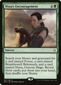 Nissa's Encouragement, Hour of Devastation