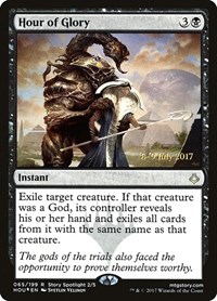 Hour of Glory, Prerelease Cards