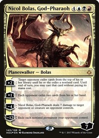 Nicol Bolas, God-Pharaoh, Prerelease Cards