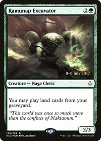 Ramunap Excavator, Prerelease Cards