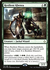 Resilient Khenra, Prerelease Cards