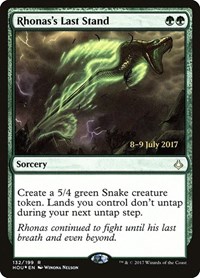 Rhonas's Last Stand, Prerelease Cards