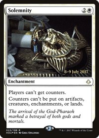 Solemnity, Prerelease Cards