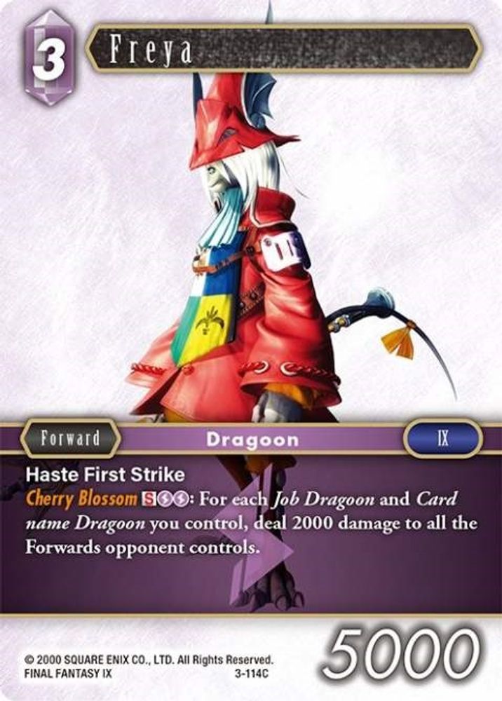 Freya, Standard, front