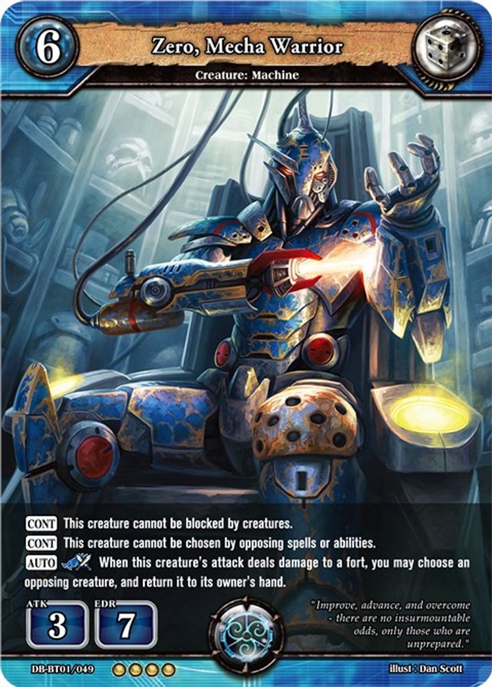 Zero, Mecha Warrior, Standard, front