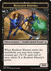 Resilient Khenra // Cat Double-Sided Token, Hour of Devastation