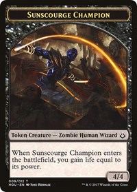 Sunscourge Champion // Zombie Double-Sided Token, Hour of Devastation