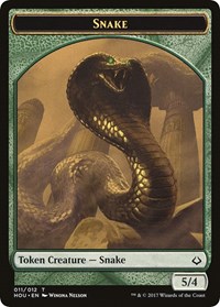 Snake // Zombie Double-Sided Token, Hour of Devastation