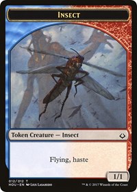 Insect // Zombie Double-Sided Token, Hour of Devastation