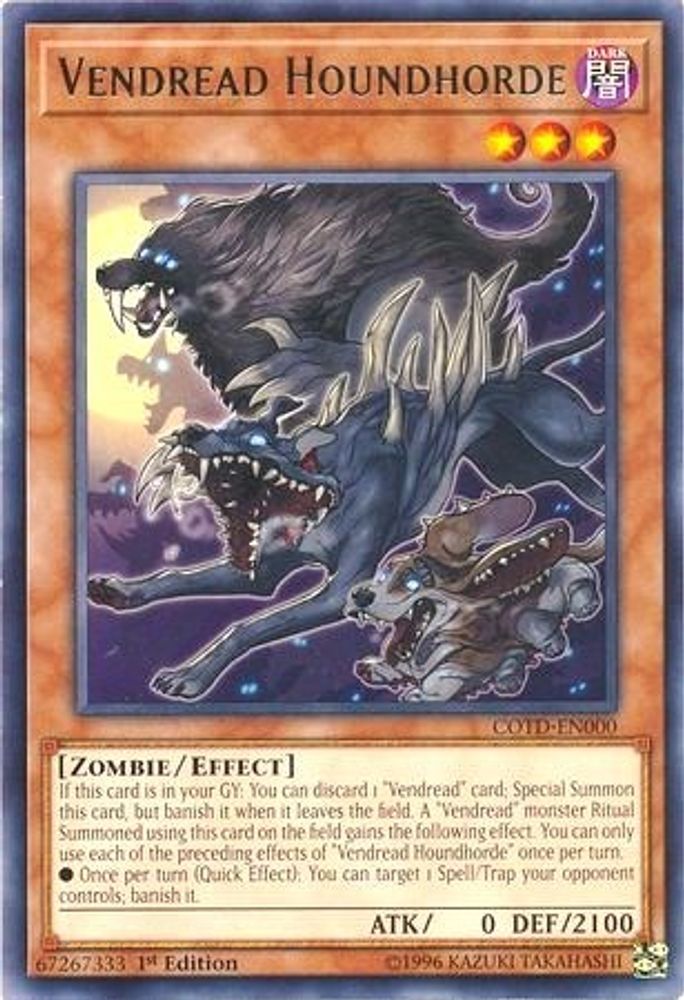 Vendread Houndhorde, 1st-edition, front