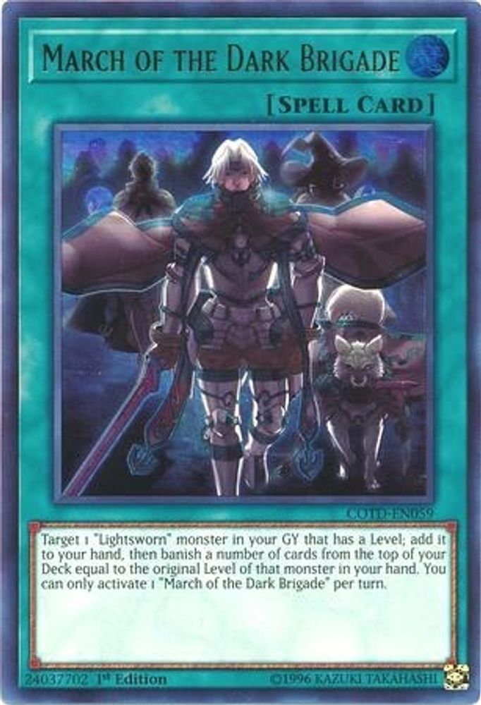 March of the Dark Brigade, 1st-edition, front
