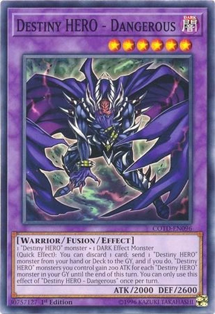Destiny HERO - Dangerous, 1st-edition, front