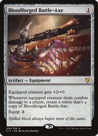 Bloodforged Battle-Axe, Commander 2017