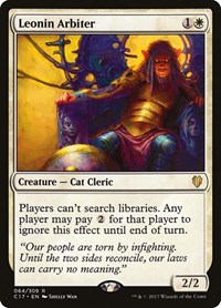 Leonin Arbiter, Commander 2017