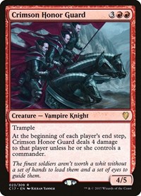 Crimson Honor Guard, Commander 2017