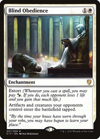 Blind Obedience, Commander 2017