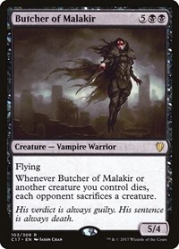 Butcher of Malakir, Commander 2017