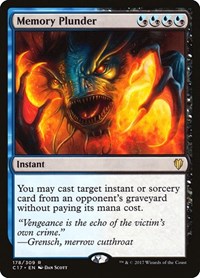 Memory Plunder, Commander 2017