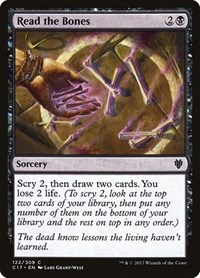 Read the Bones, Commander 2017