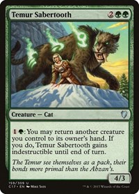 Temur Sabertooth, Commander 2017