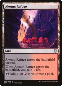 Akoum Refuge, Commander 2017