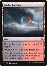 Cinder Barrens, Commander 2017