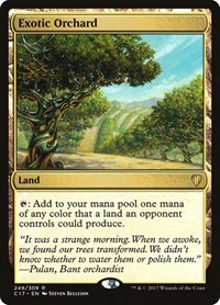 Exotic Orchard, Commander 2017