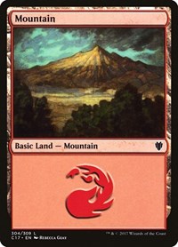 Mountain (304), Commander 2017
