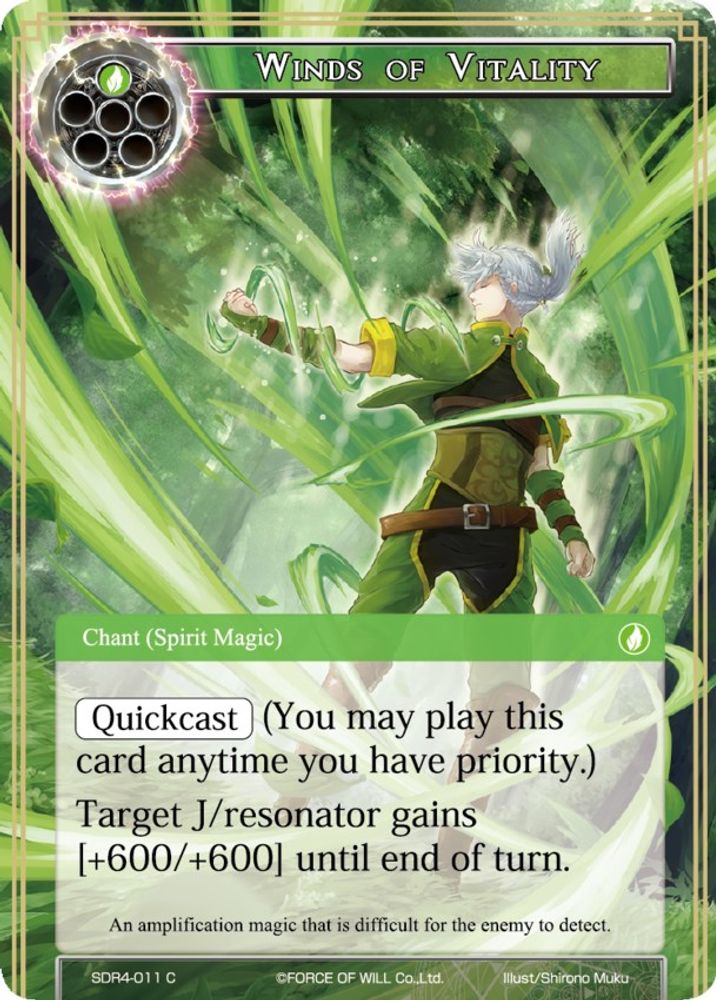 Winds of Vitality, Standard, front