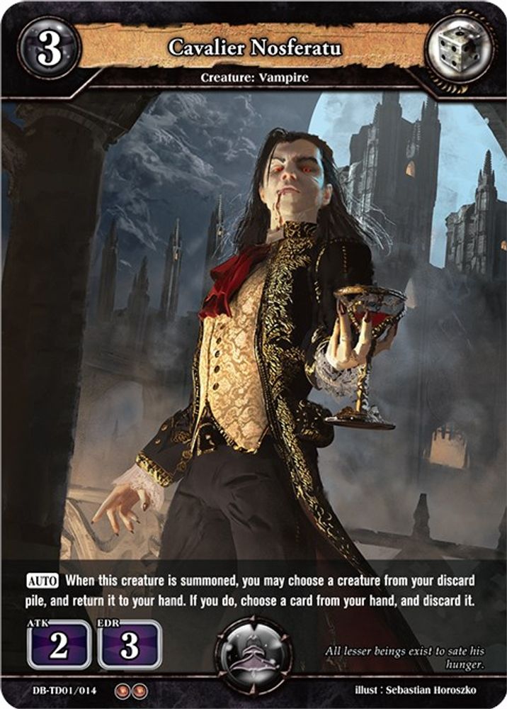 Cavalier Nosferatu, Standard, front