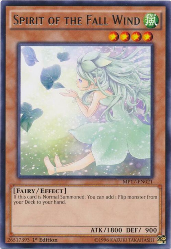 Spirit of the Fall Wind, 1st-edition, front