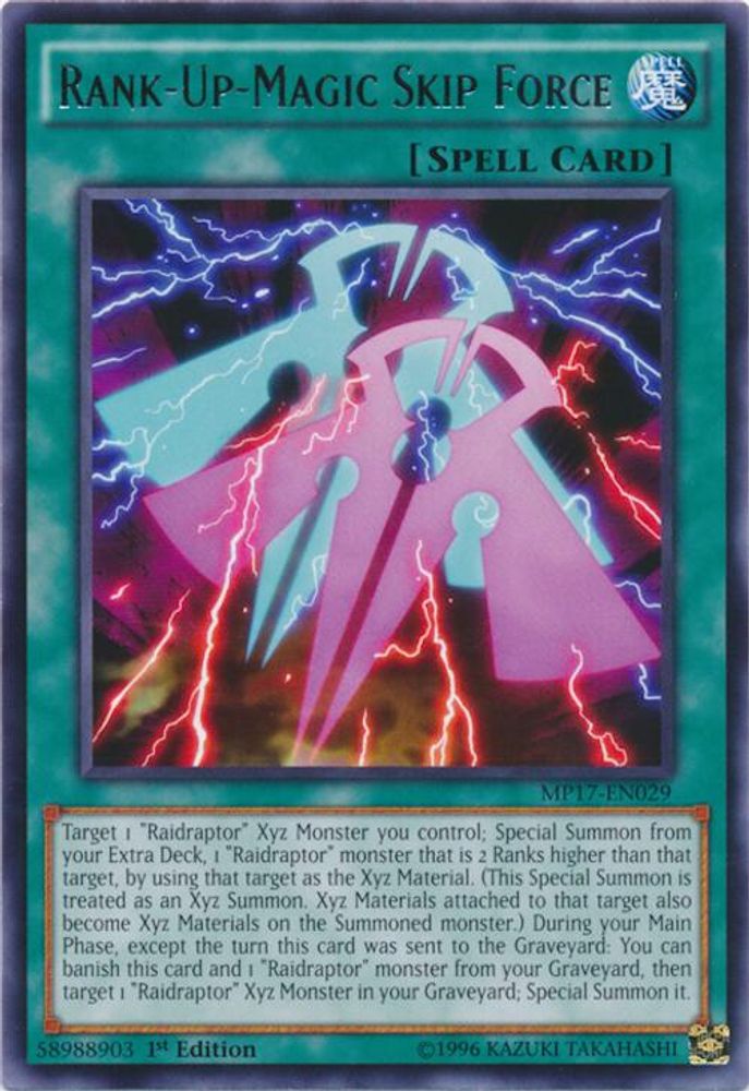 Rank-Up-Magic Skip Force, 1st-edition, front