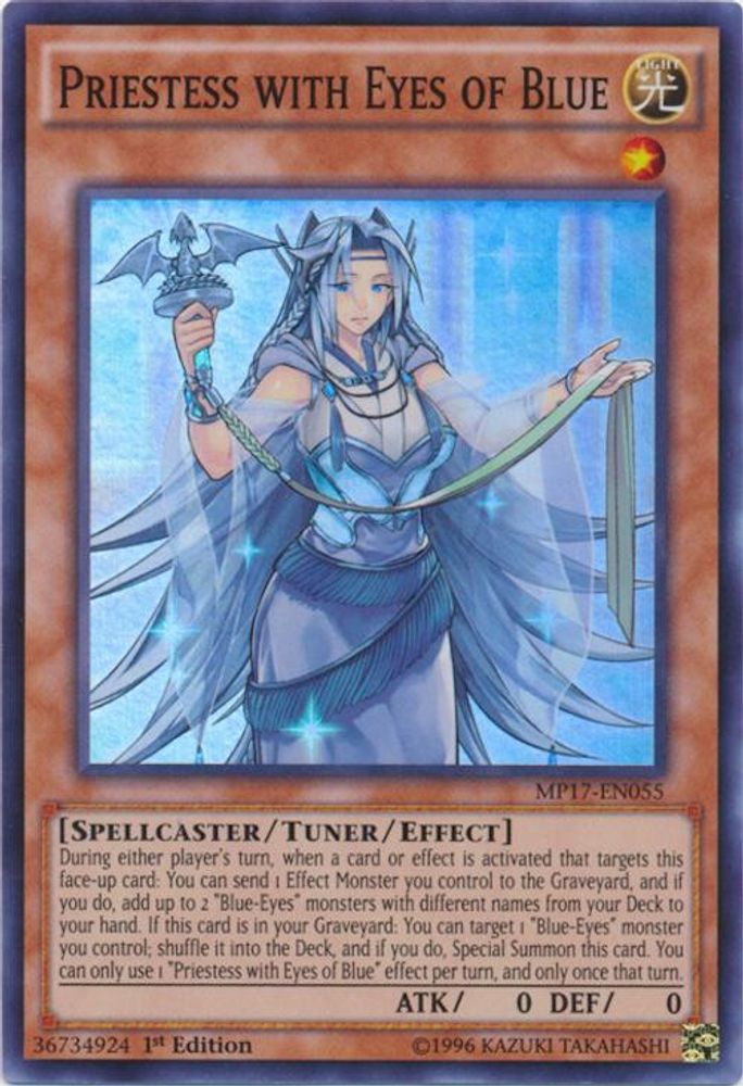 Priestess with Eyes of Blue, 1st-edition, front