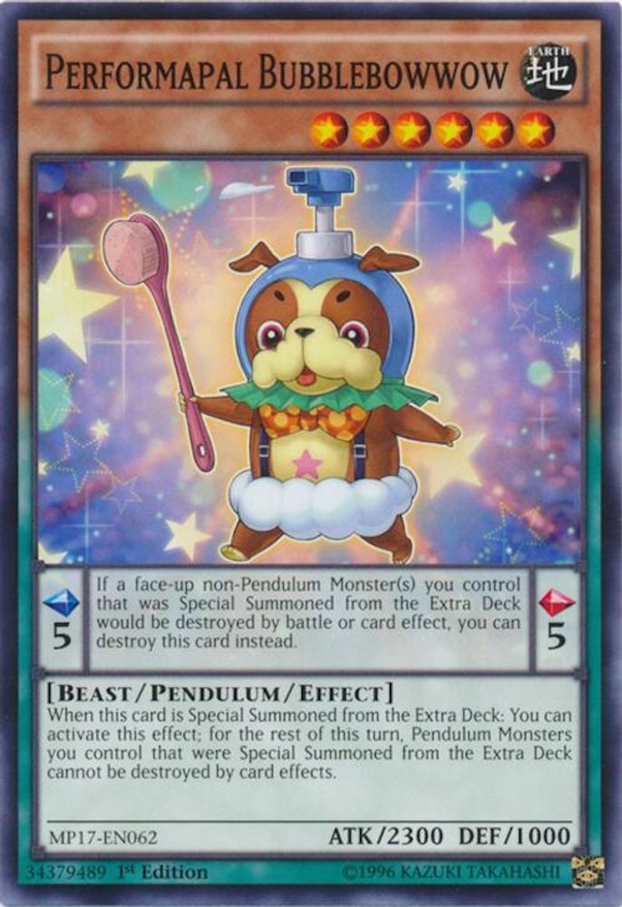 Performapal Bubblebowwow, 1st-edition, front