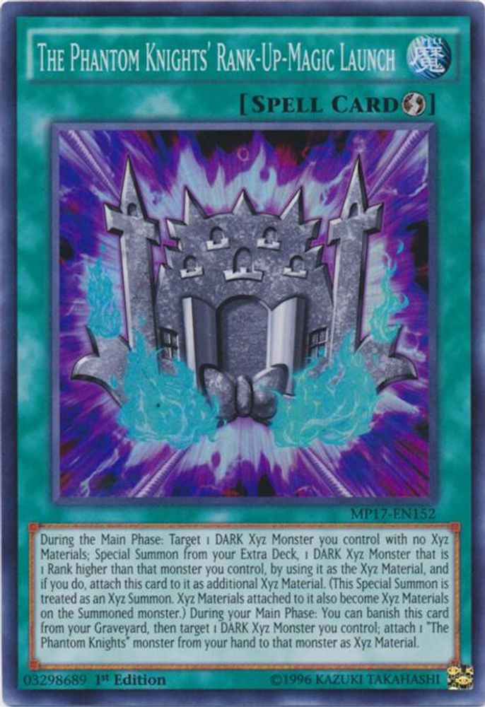 The Phantom Knights' Rank-Up-Magic Launch, 1st-edition, front