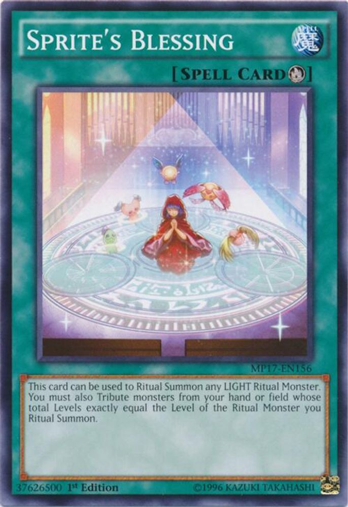 Sprite's Blessing, 1st-edition, front