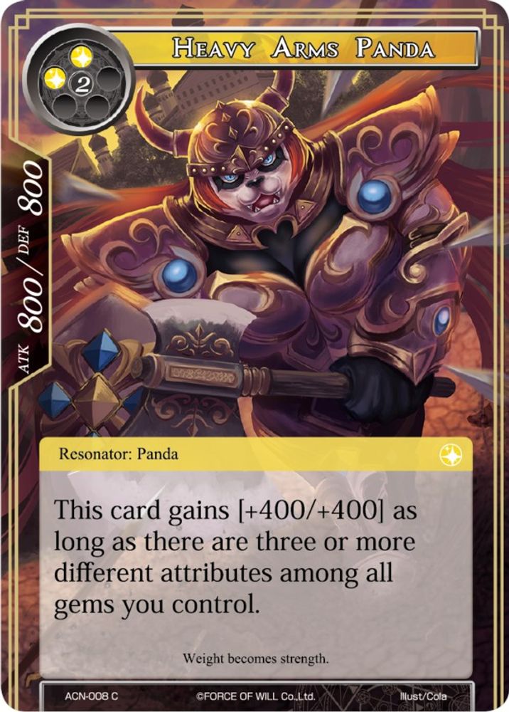 Heavy Arms Panda, Standard, front