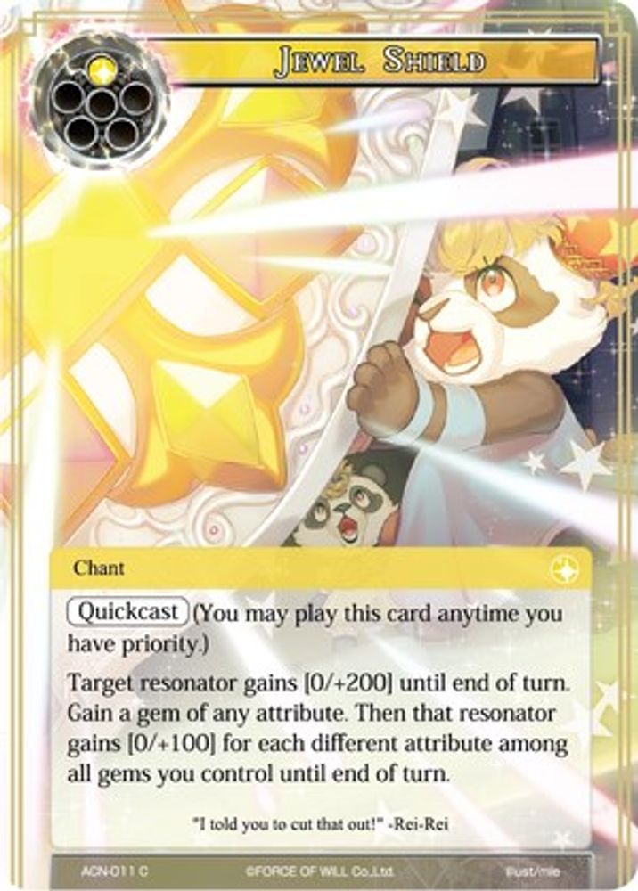 Jewel Shield, Standard, front