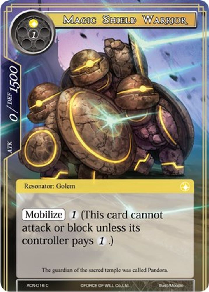 Magic Shield Warrior, Standard, front