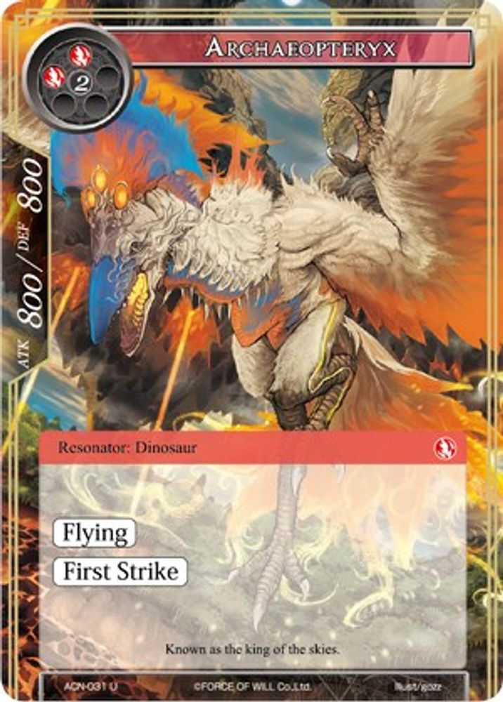 Archaeopteryx, Standard, front