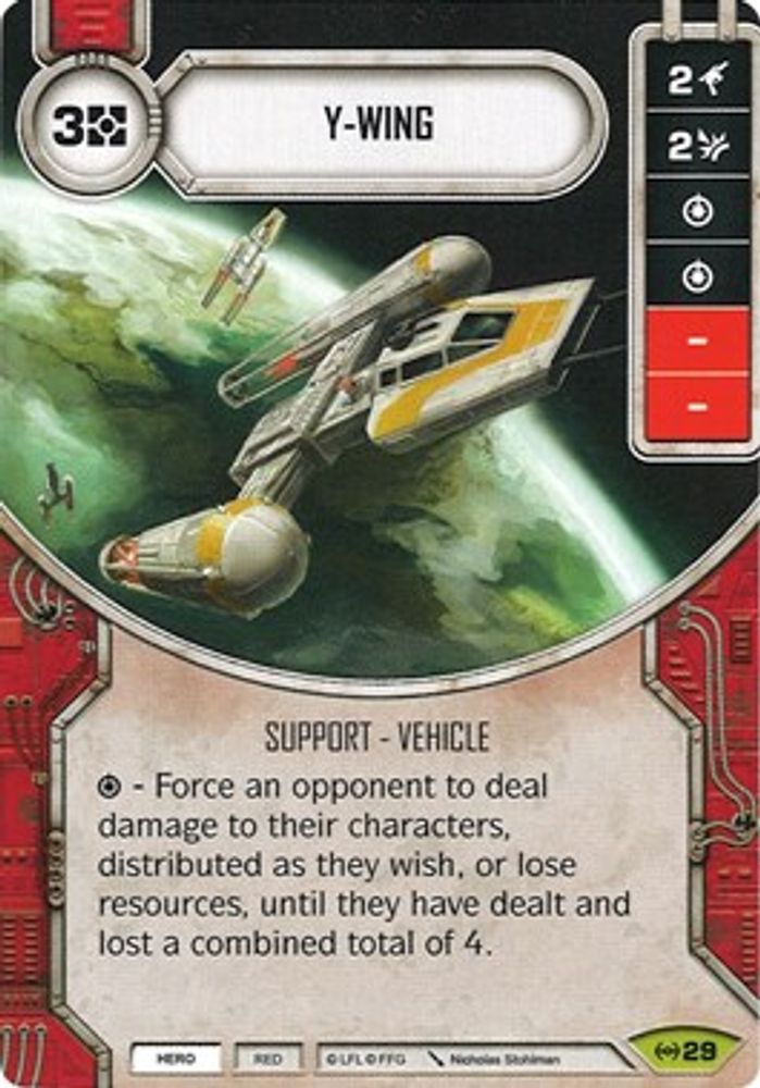 Y-Wing (Card Only), Standard, front