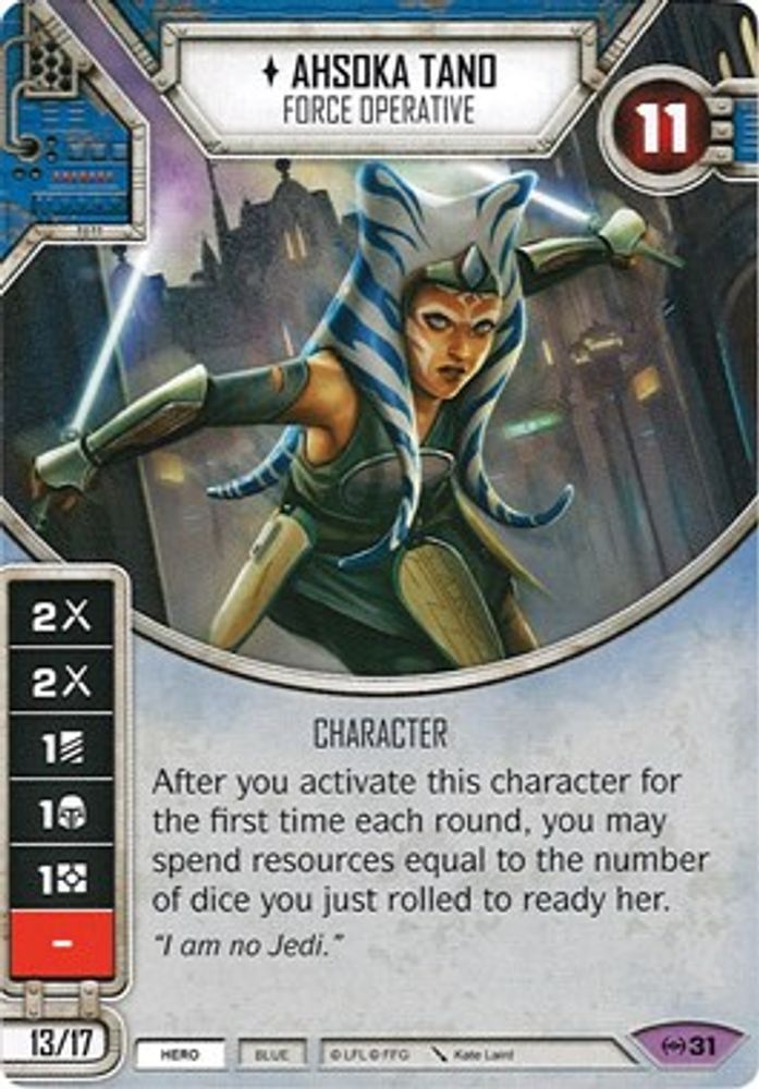 Ahsoka Tano - Force Operative (Card Only), Standard, front