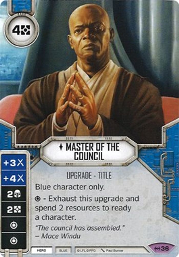 Master of the Council (Card Only), Standard, front